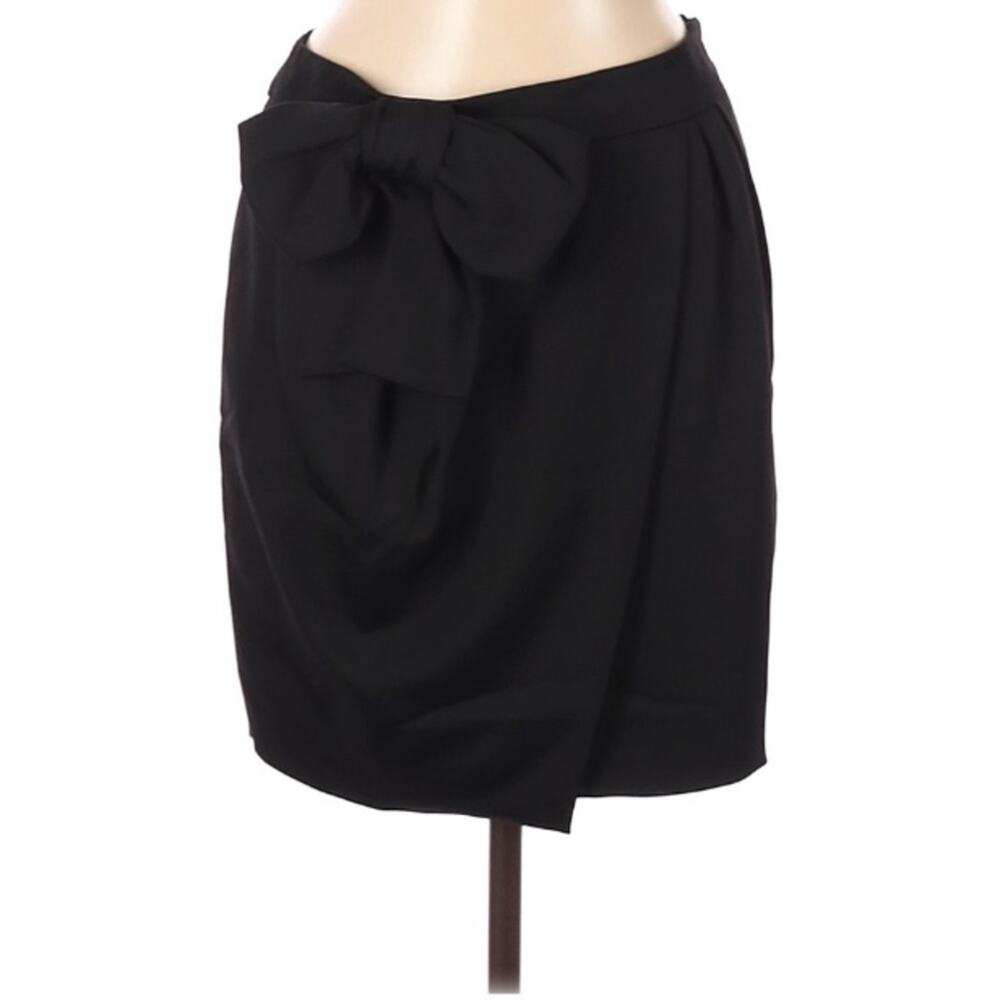 Valentino Roma bow front faux wrap skirt